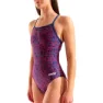 arena Snakeskin Lightdrop Back Baddräkt female, Navy / team
