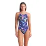 arena Soap Bubbles Web Back Baddräkt female, Blue multi