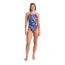 arena Soap Bubbles Web Back Baddräkt female, Blue multi