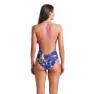 arena Soap Bubbles Web Back Baddräkt female, Blue multi
