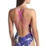 arena Soap Bubbles Web Back Baddräkt female, Blue multi