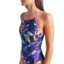 arena Soap Bubbles Web Back Baddräkt female, Blue multi