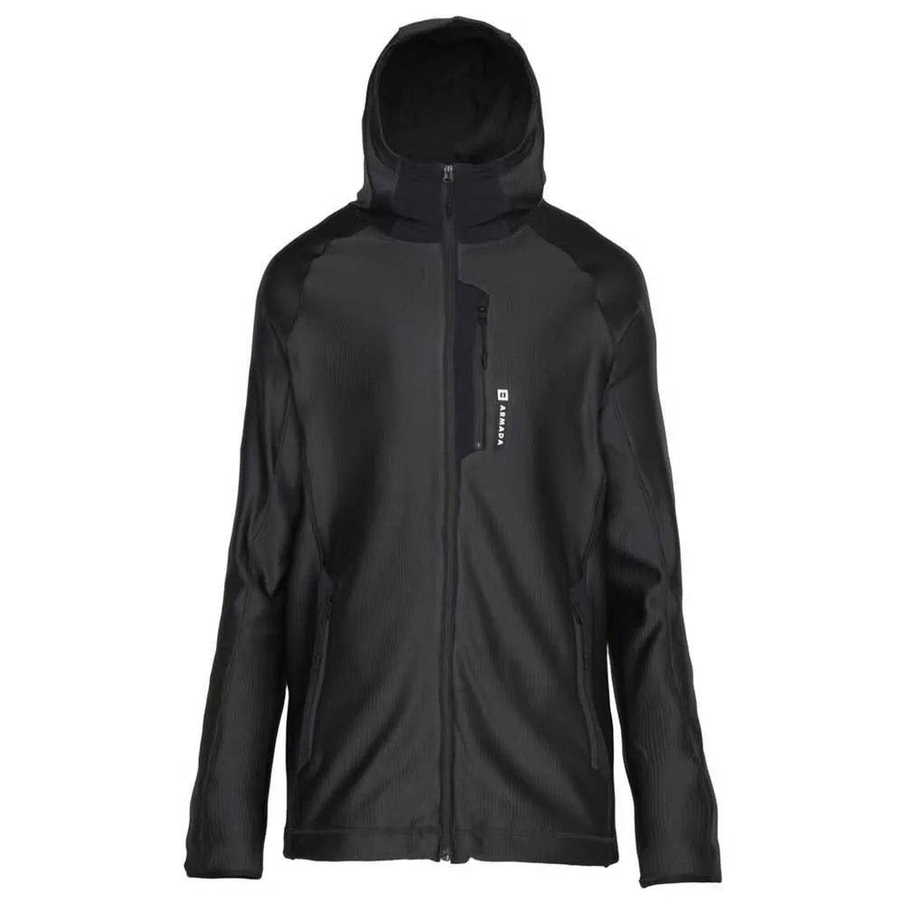 Armada Venyu Grid Fleecejacka Med Dragkedja, Black