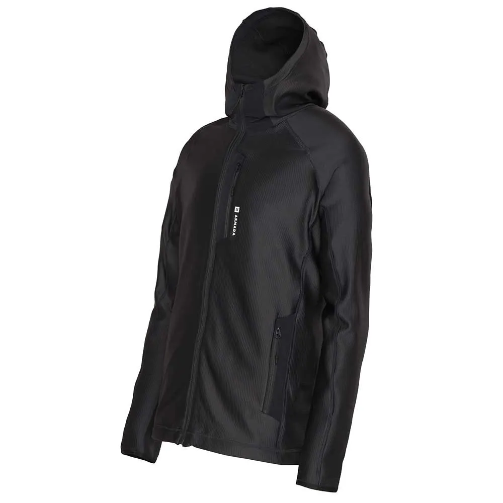 Armada Venyu Grid Fleecejacka Med Dragkedja, Black