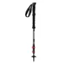 Arva Fuji Carbon 3 Parts Powerlock + Long Grip Stavar, Black, 105-135cm