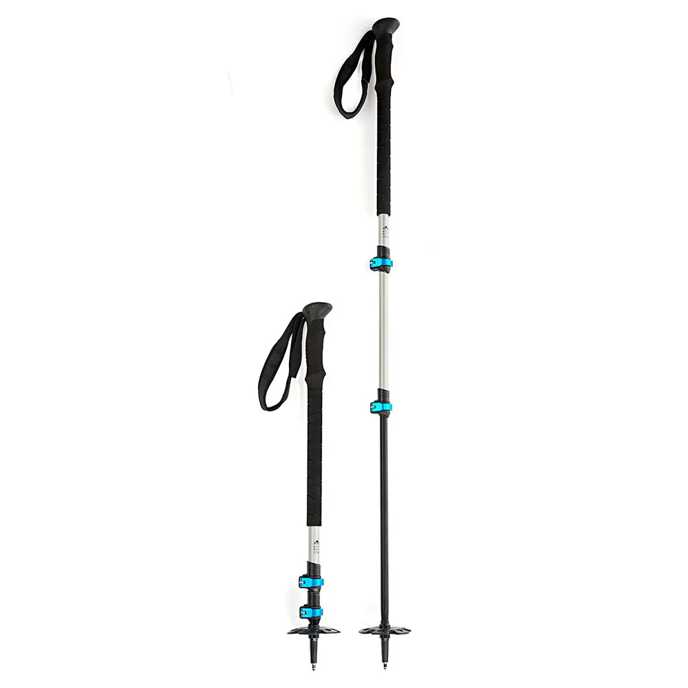 Arva Haute Route Compact 3 Part Powerlock Long Stavar, Black, 105-135cm