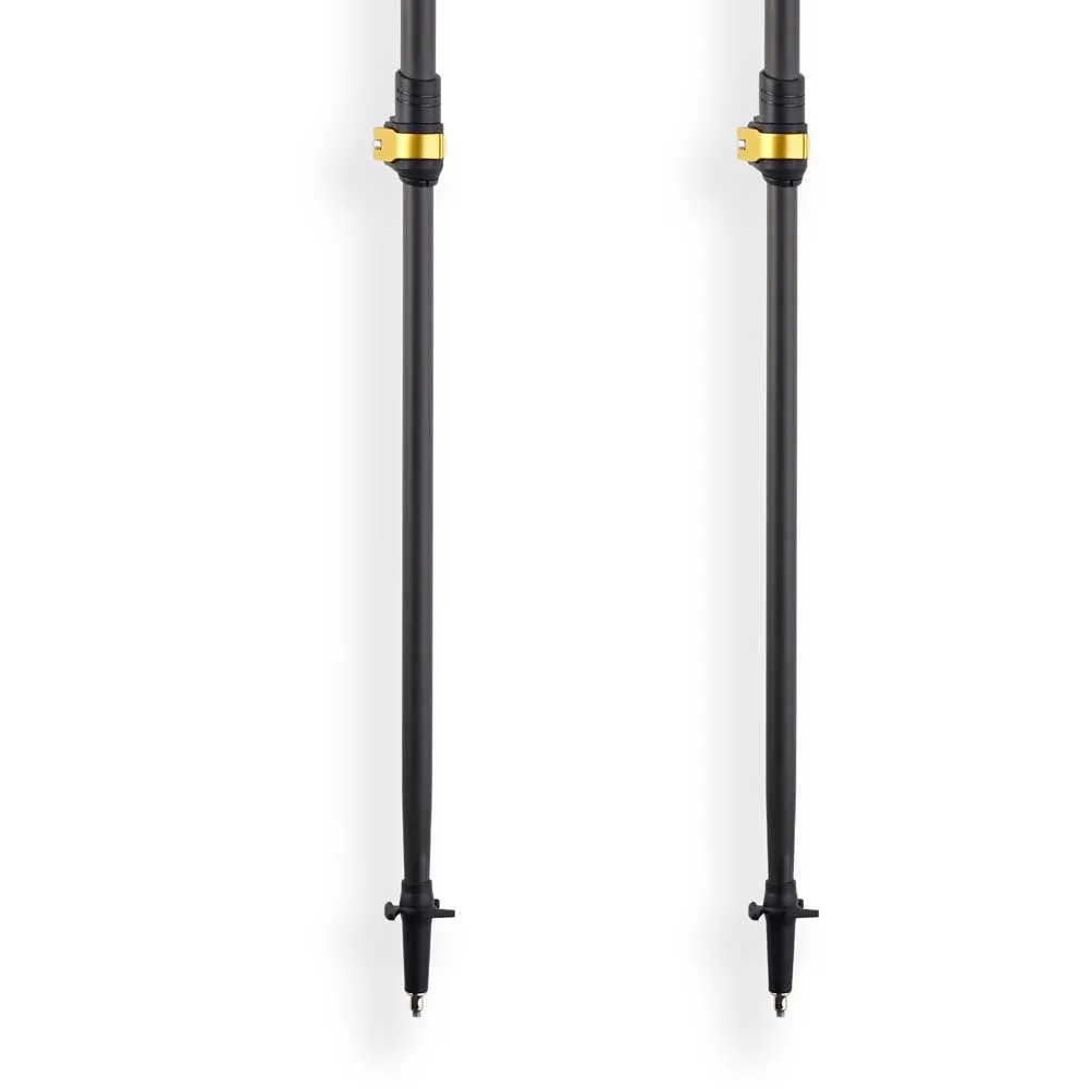 Arva Nepal Carbon 3 Parts Powerlock Cork Grip Stavar, Black / gold, 105-135cm