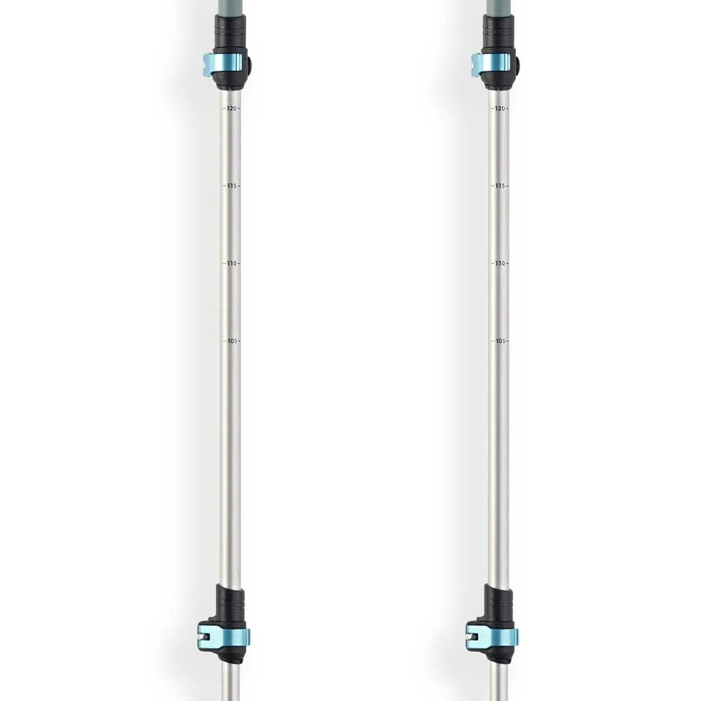 Arva Nepal Compact 3 Parts Powerlock Cork Grip Stavar, Ice blue, 105-120cm