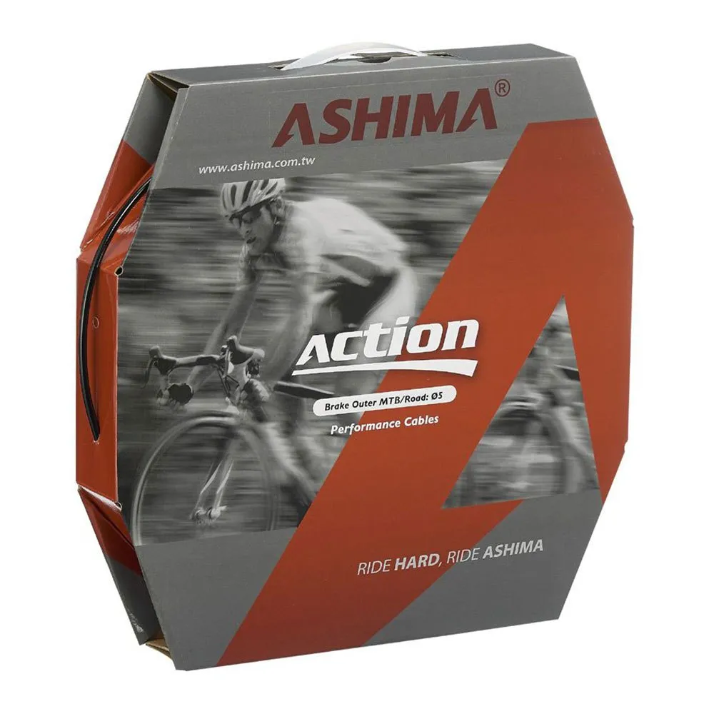 ASHIMA Action 2p 5 Mm Liner Pom Bromskabel 50 M, Black, One Size
