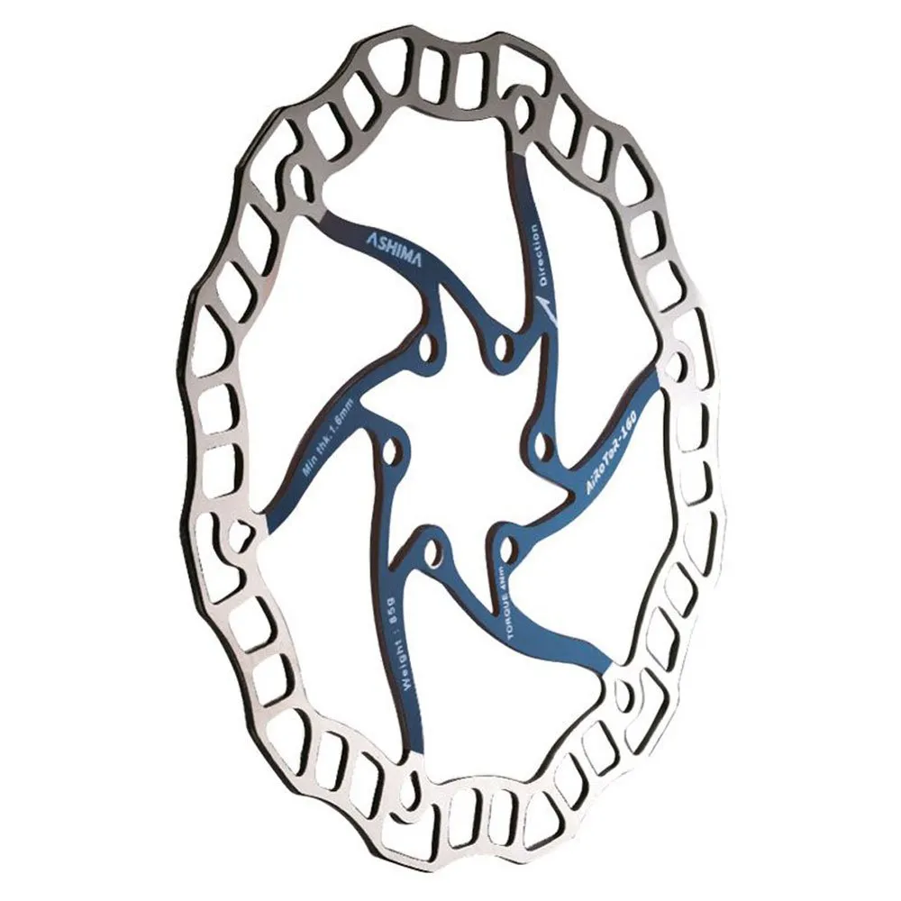 ASHIMA Aro-08 Ultralight 6b Bromsskiva, Blue, 180mm ASHIMA Aro-08 Ultralight 6b Bromsskiva, Blue, 180mm