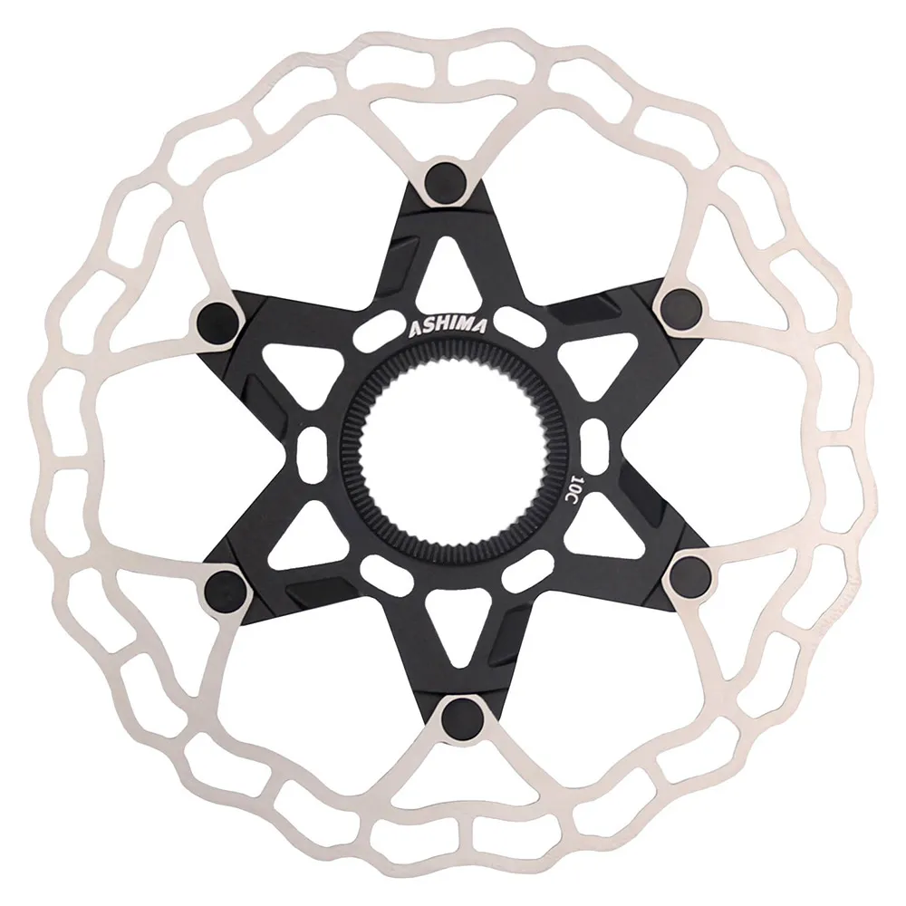 ASHIMA Aro-10 Cl Bromsskiva, Silver / black, 140mm ASHIMA Aro-10 Cl Bromsskiva, Silver / black, 140mm
