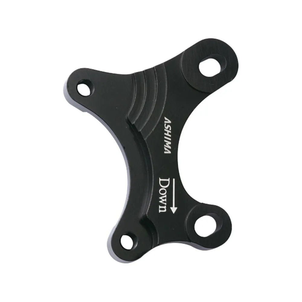 ASHIMA Au12 Skivbromsoksadapter, Black, 180mm ASHIMA Au12 Skivbromsoksadapter, Black, 180mm