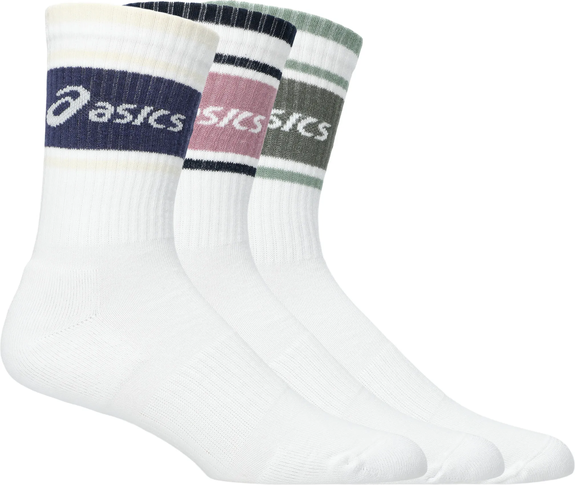 Asics 3 Pack Logo Crew Sock