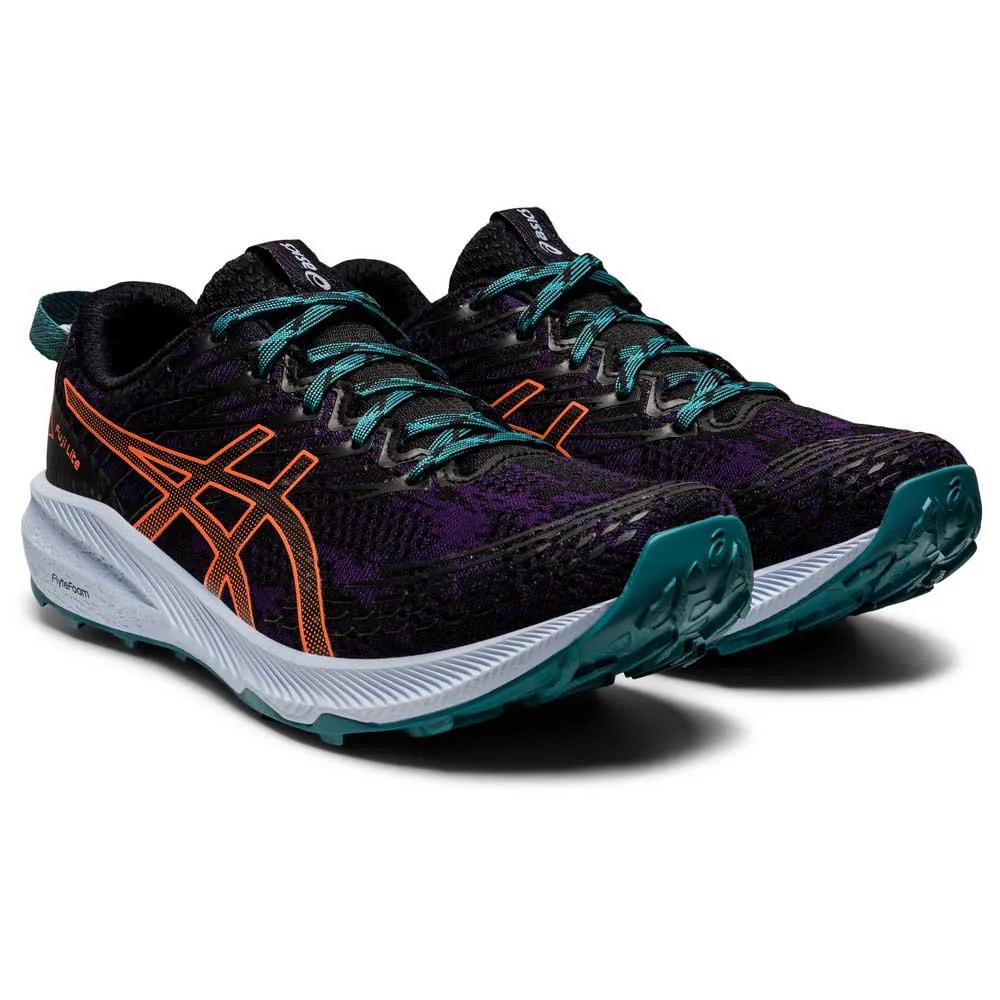 Asics Fuji Lite 3 Trailskor female, Night shade / nova orange