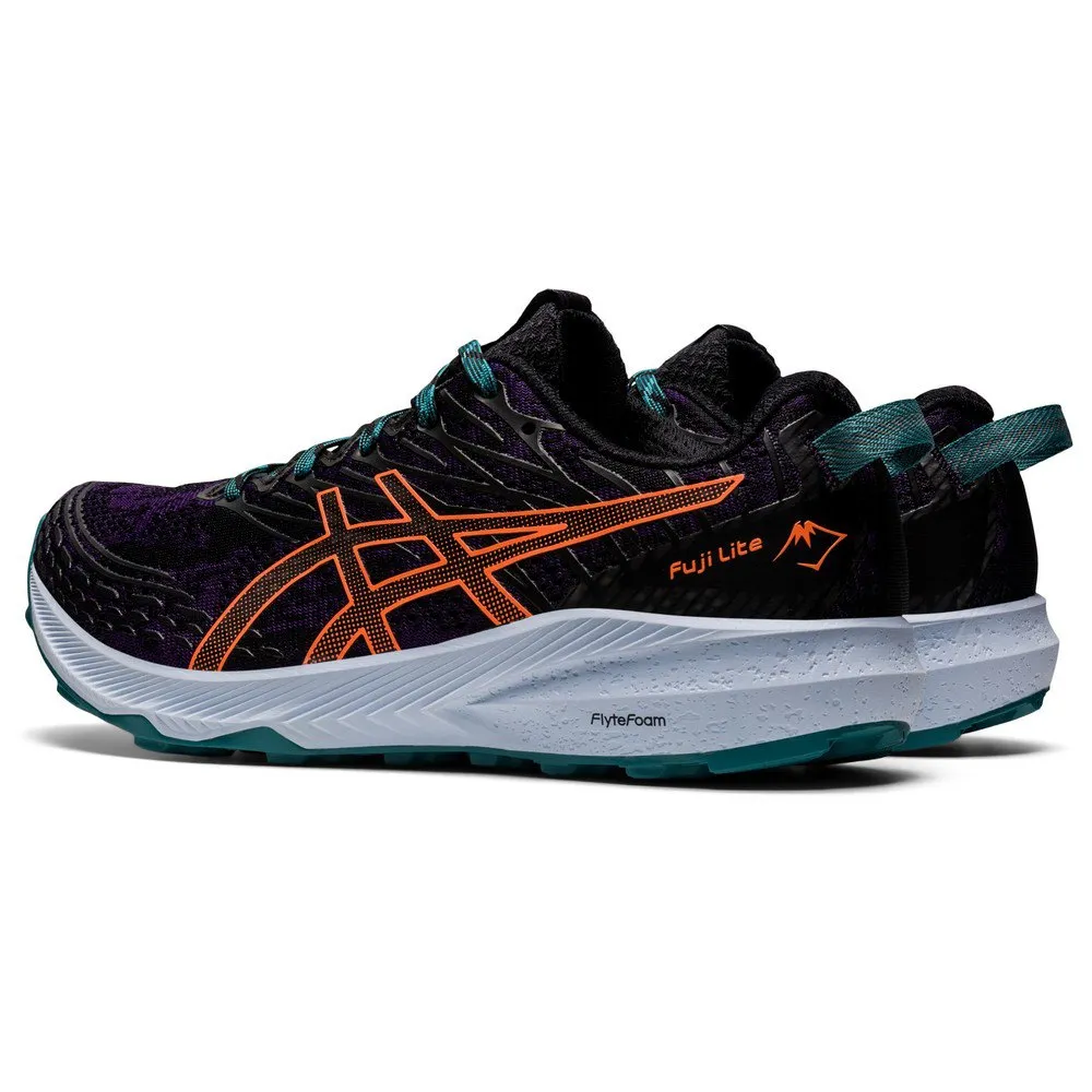 Asics Fuji Lite 3 Trailskor female, Night shade / nova orange