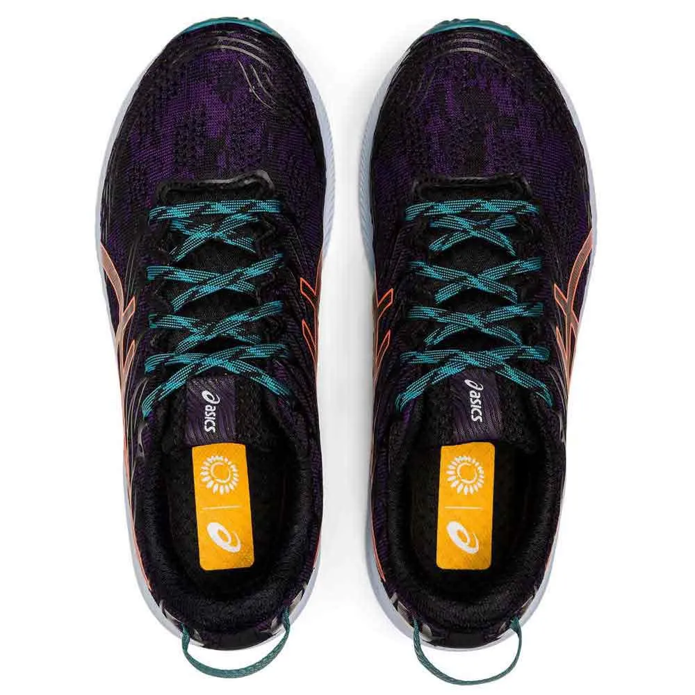 Asics Fuji Lite 3 Trailskor female, Night shade / nova orange