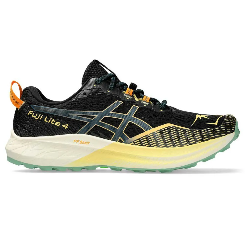 Asics Fuji Lite 4 Trailskor Refurbished male, Black / magnetic blue