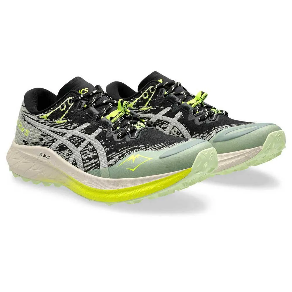 Asics Fuji Lite 5 Trailskor Refurbished female, Black / oatmeal