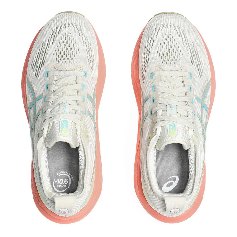 Asics Gel Kayano 31 Löparskor Refurbished female, Birch / energy aqua