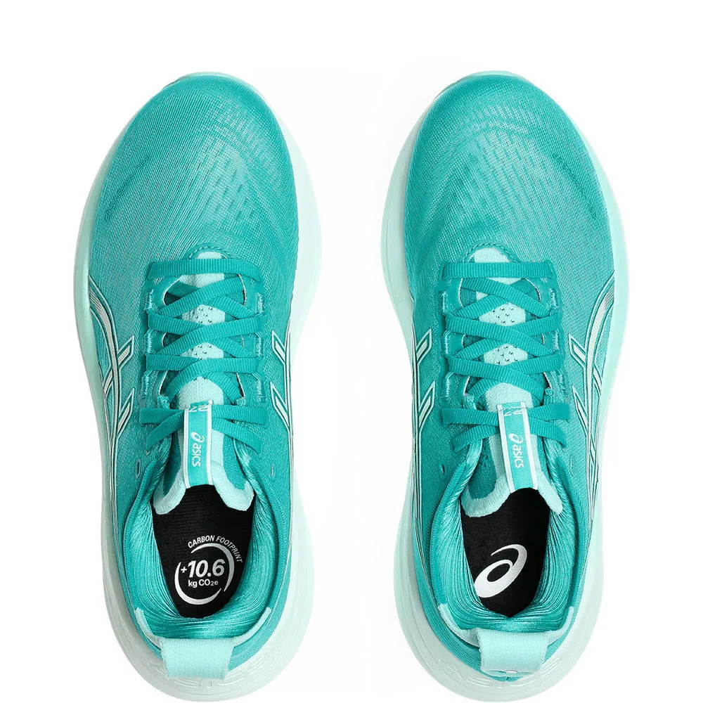 Asics Gel Nimbus 27 Löparskor Refurbished female, Wave teal / illuminate mint