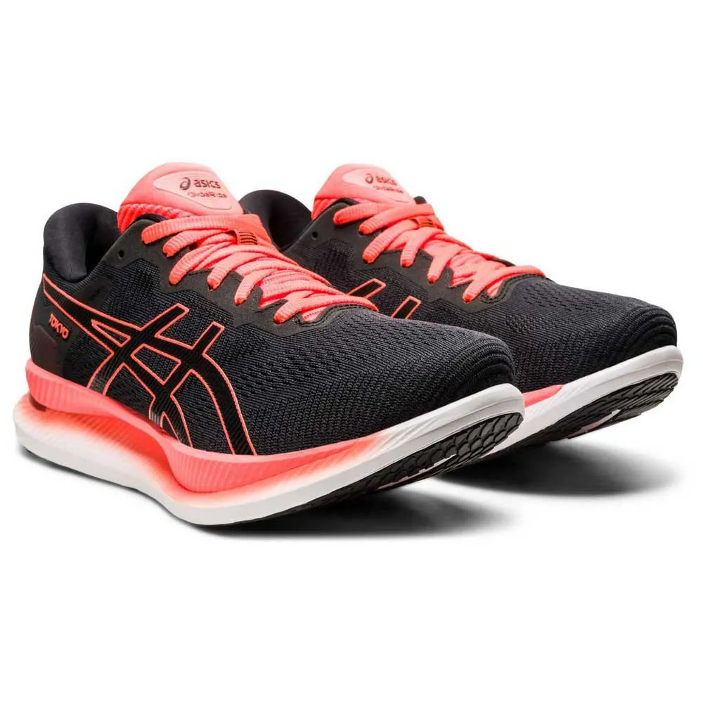Asics Glideride Tokyo Löparskor male, Black / sunrise red