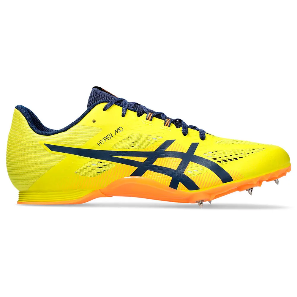 Asics Hyper Md 8 Löparskor Med Spikar male, Bright yellow / blue expanse
