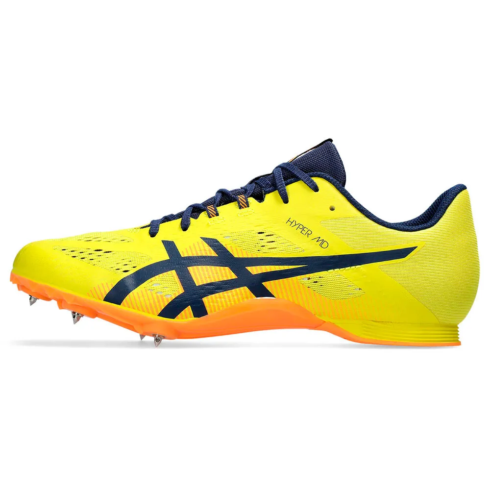 Asics Hyper Md 8 Löparskor Med Spikar male, Bright yellow / blue expanse