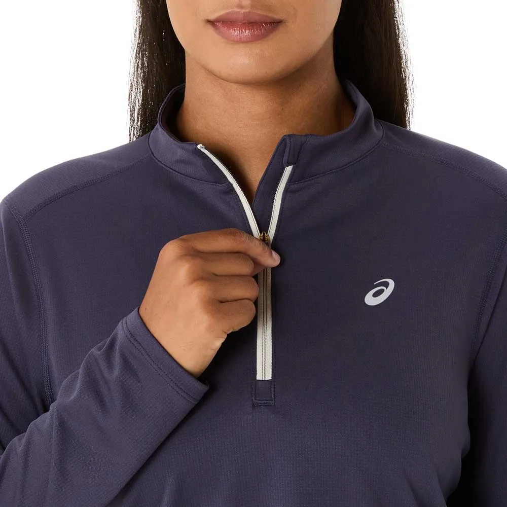 Asics Icon Halv Dragkedja Långärmad T-shirt female