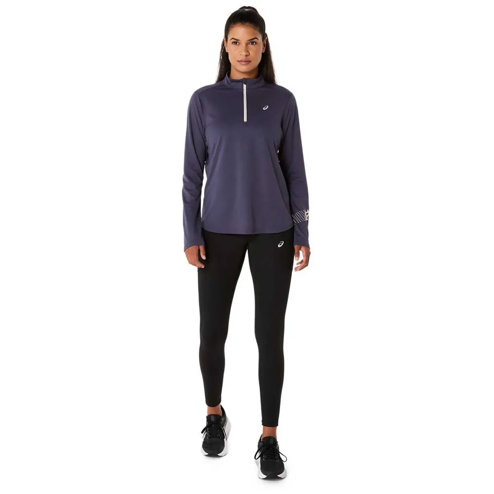 Asics Icon Halv Dragkedja Långärmad T-shirt female