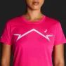 Asics Lite-show T-shirt Med Korta ärmar female, Pink glo