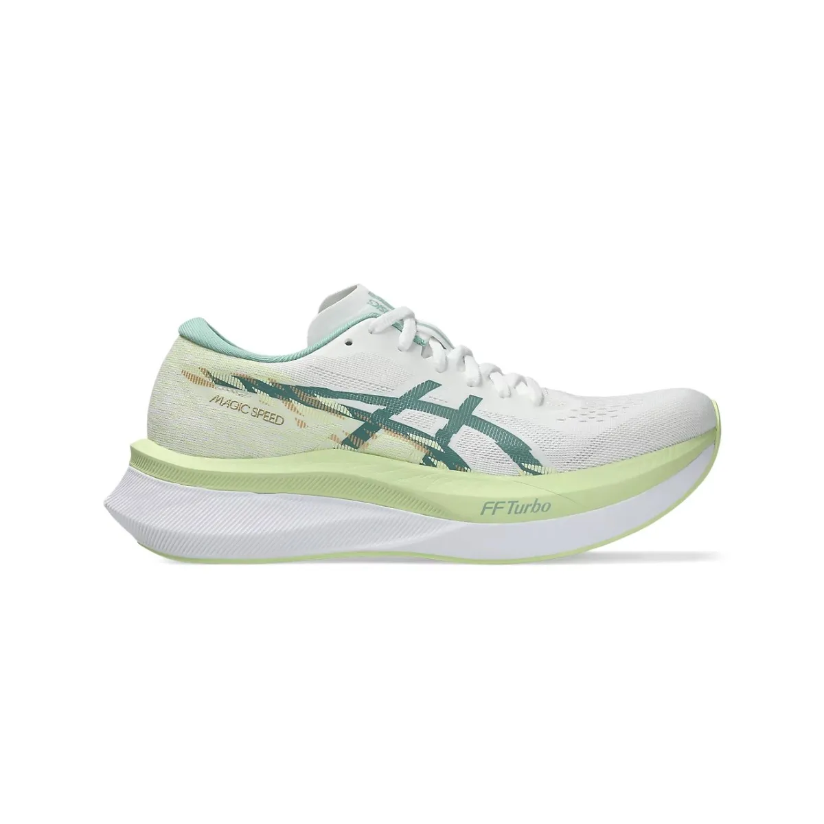 Asics Magic Speed 4 SS25 Women's Shoes, White Yellow