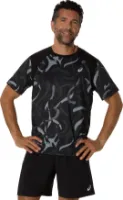 Asics Men's Road All Over Print Ss Top Performance Asics Men's Road All Over Print Ss Top Performance