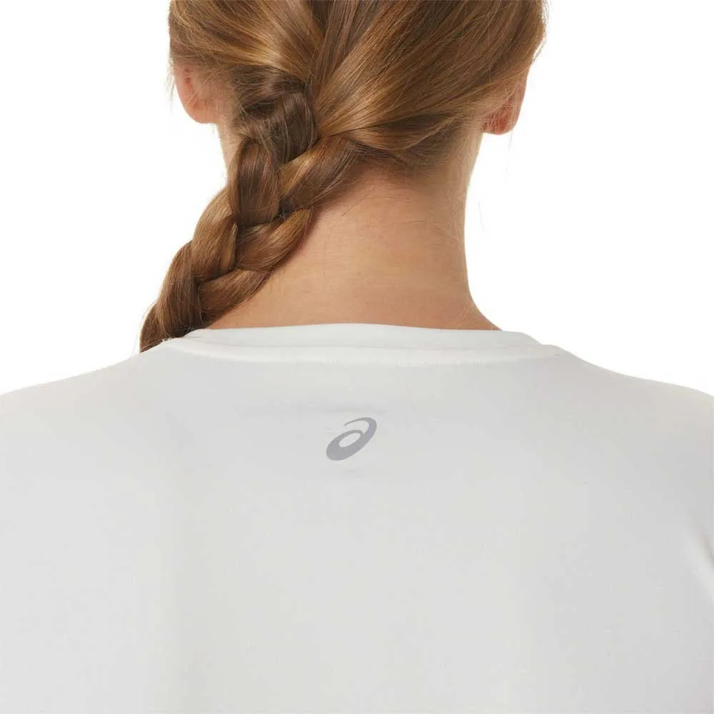 Asics Nagino Graphic Run T-shirt Med Korta ärmar female, Cream