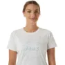 Asics Nagino Graphic Run T-shirt Med Korta ärmar female, Cream