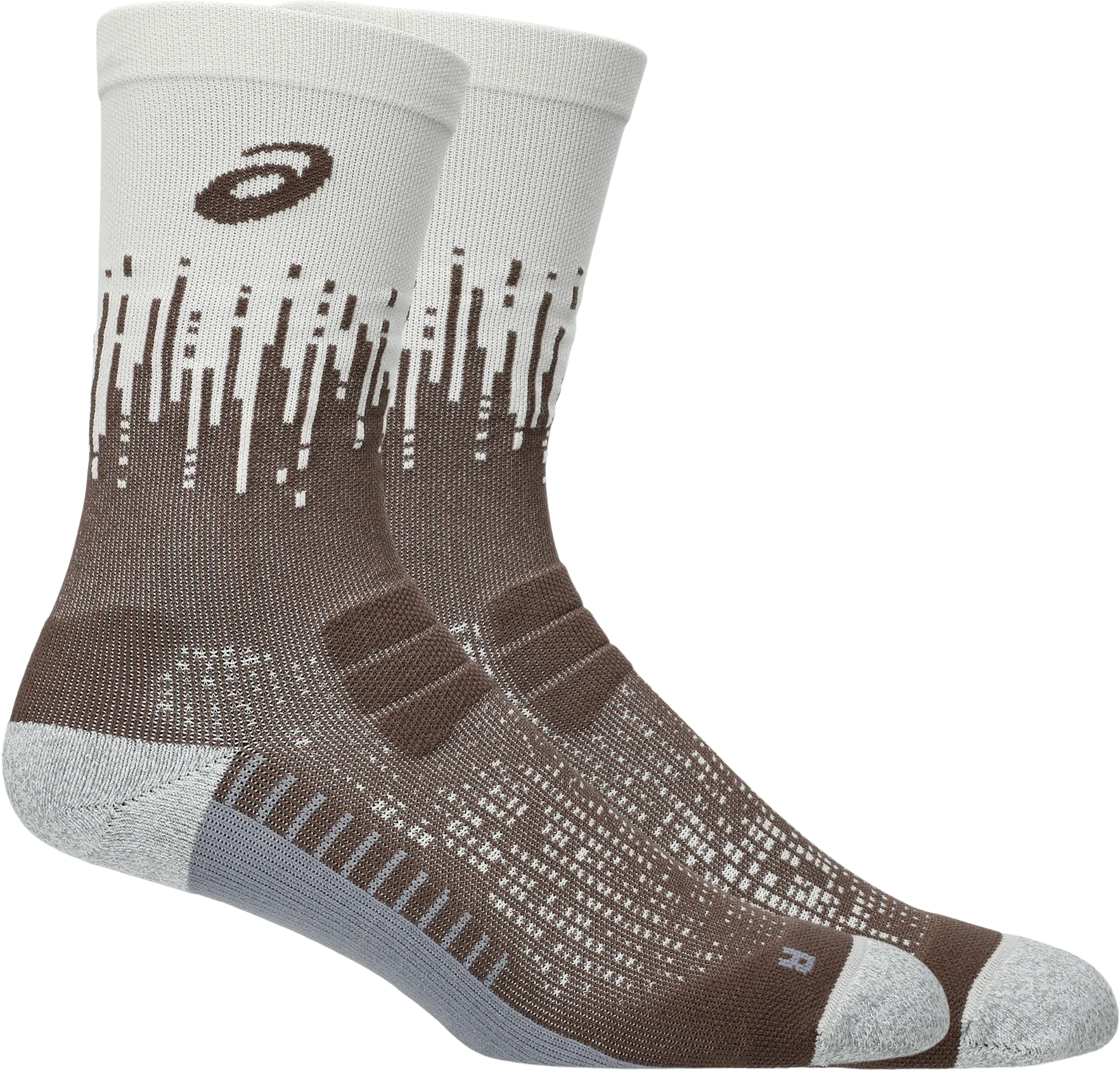 Asics Performance Run Sock Crew, Taupe Grey/Birch