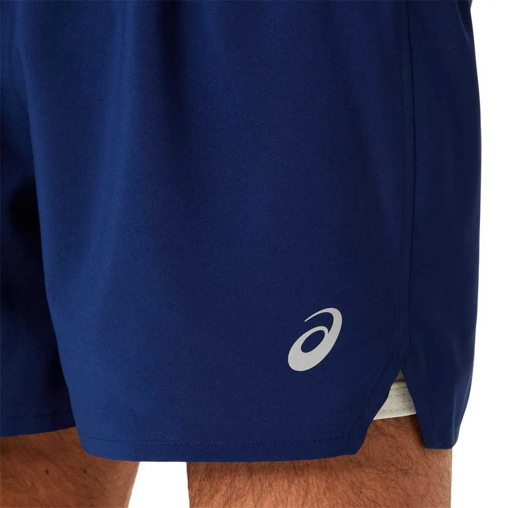 Asics Road 2-in-1 5inch Shorts male, Blue expanse / birch