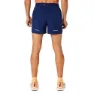 Asics Road 2-in-1 5inch Shorts male, Blue expanse / birch