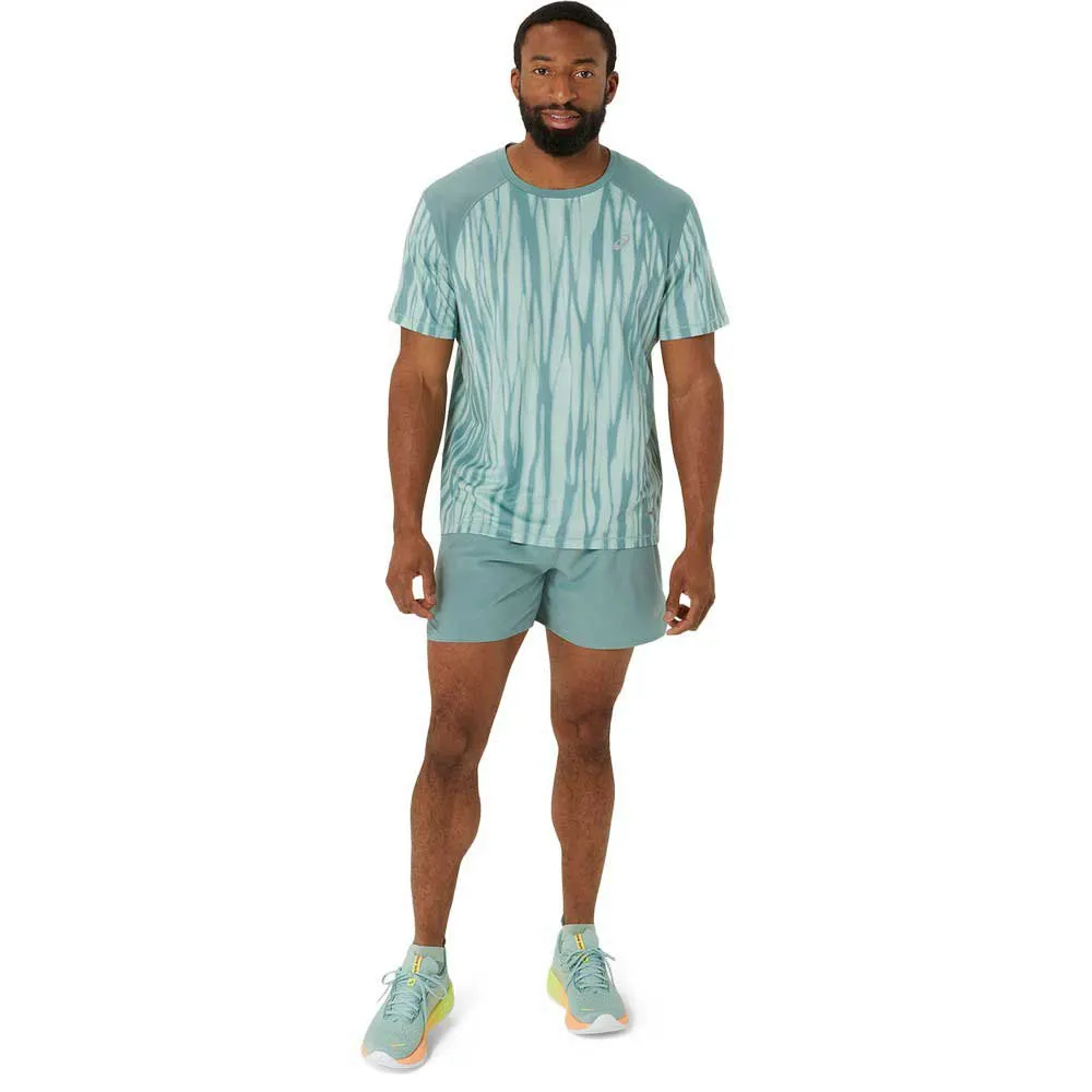Asics Road All Over Print T-shirt Med Korta ärmar male