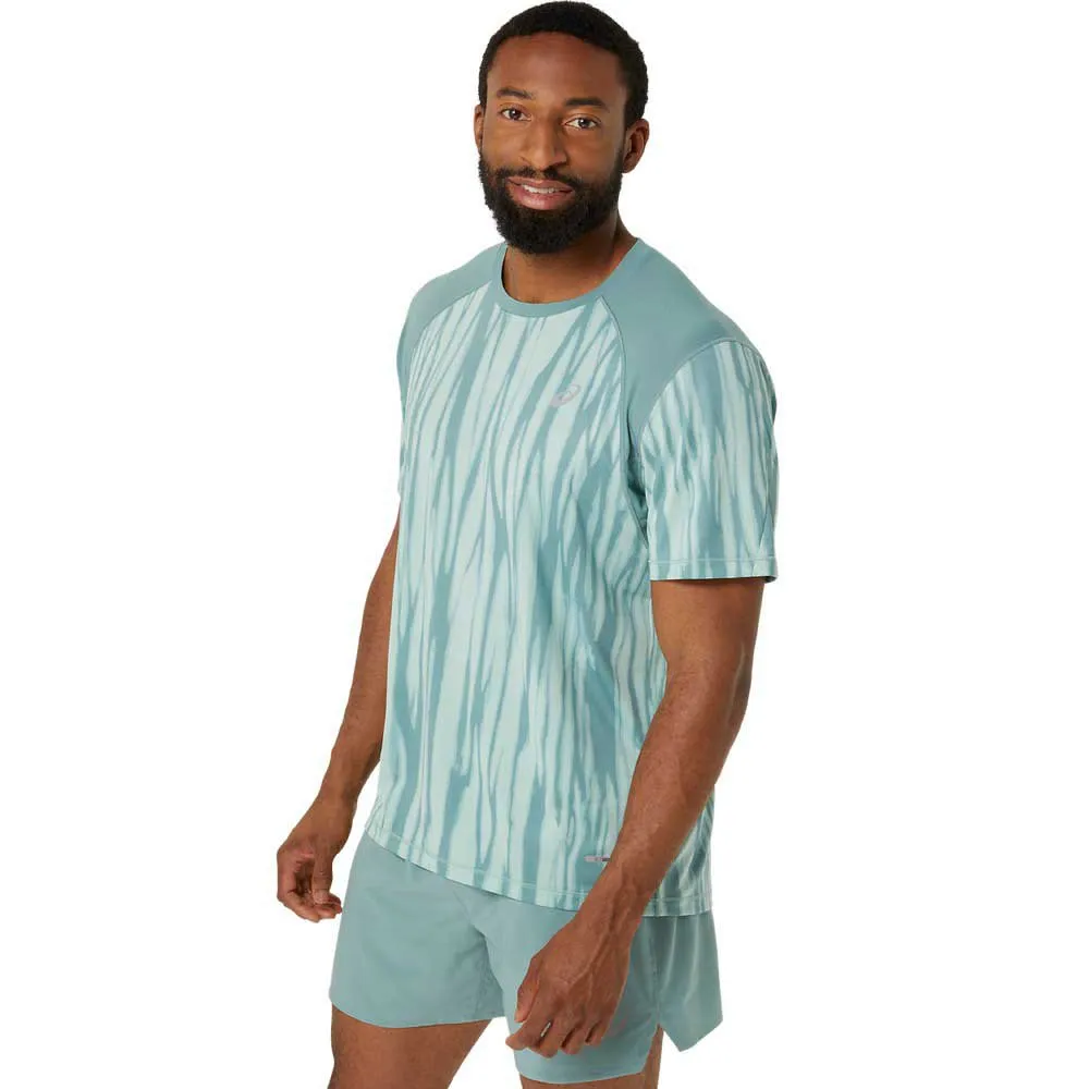 Asics Road All Over Print T-shirt Med Korta ärmar male