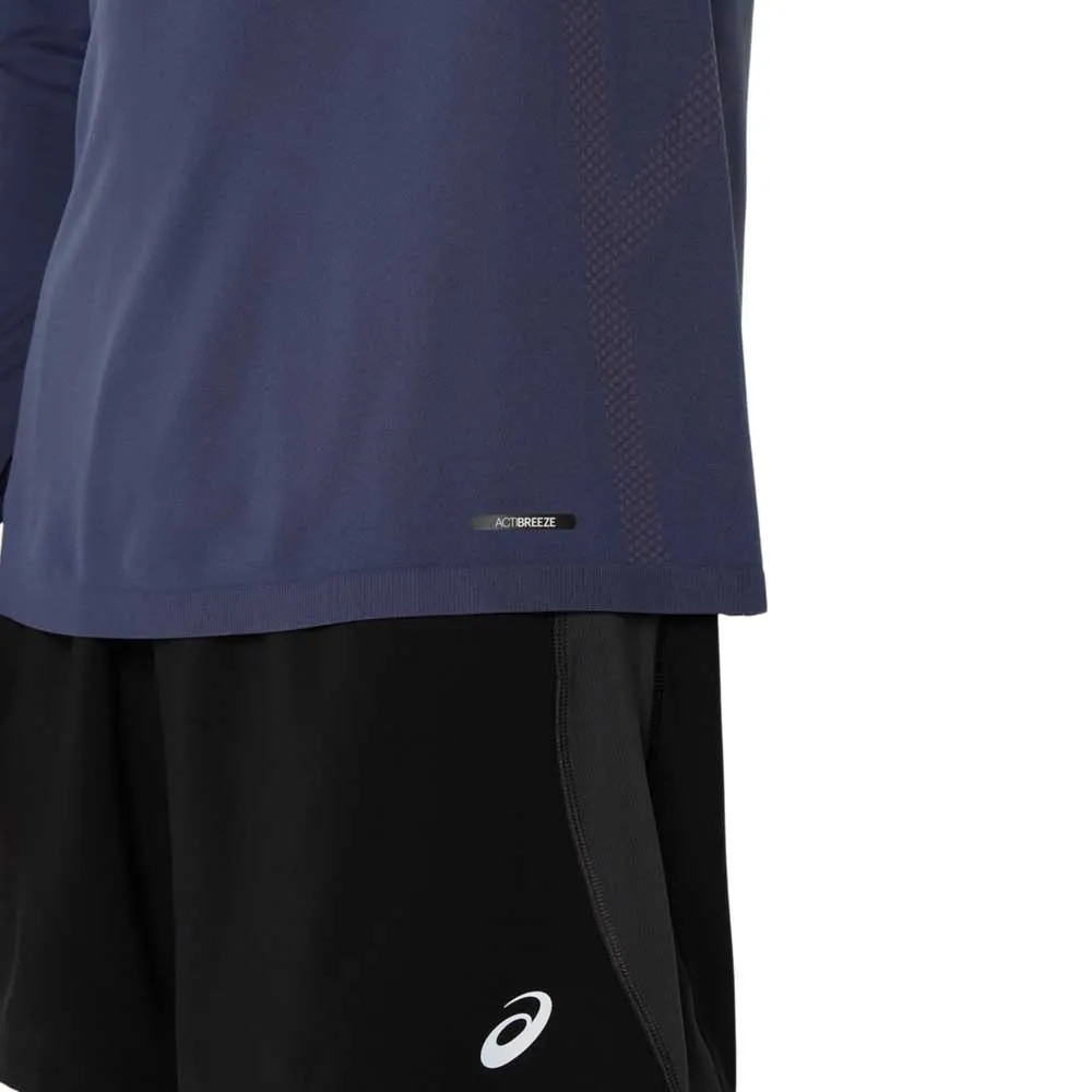 Asics Sömlös T-shirt Med Lång ärm male, Lavender grey / indigo fog Asics Sömlös T-shirt Med Lång ärm male, Lavender grey / indigo fog