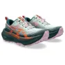 Asics Trabuco Max 4 Trailskor Refurbished female, Cold moss / nova orange