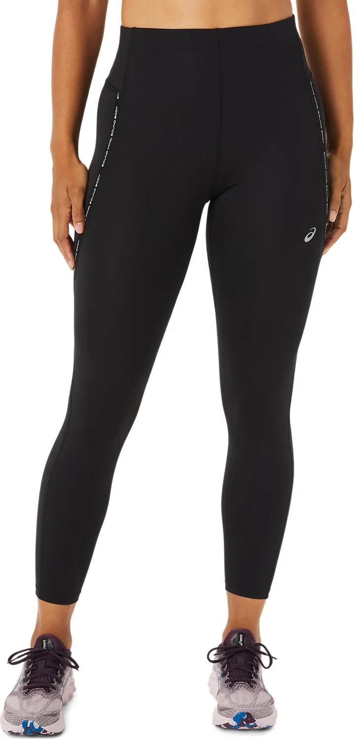 Asics Women's Race High Waist Tight Performance, Performance black