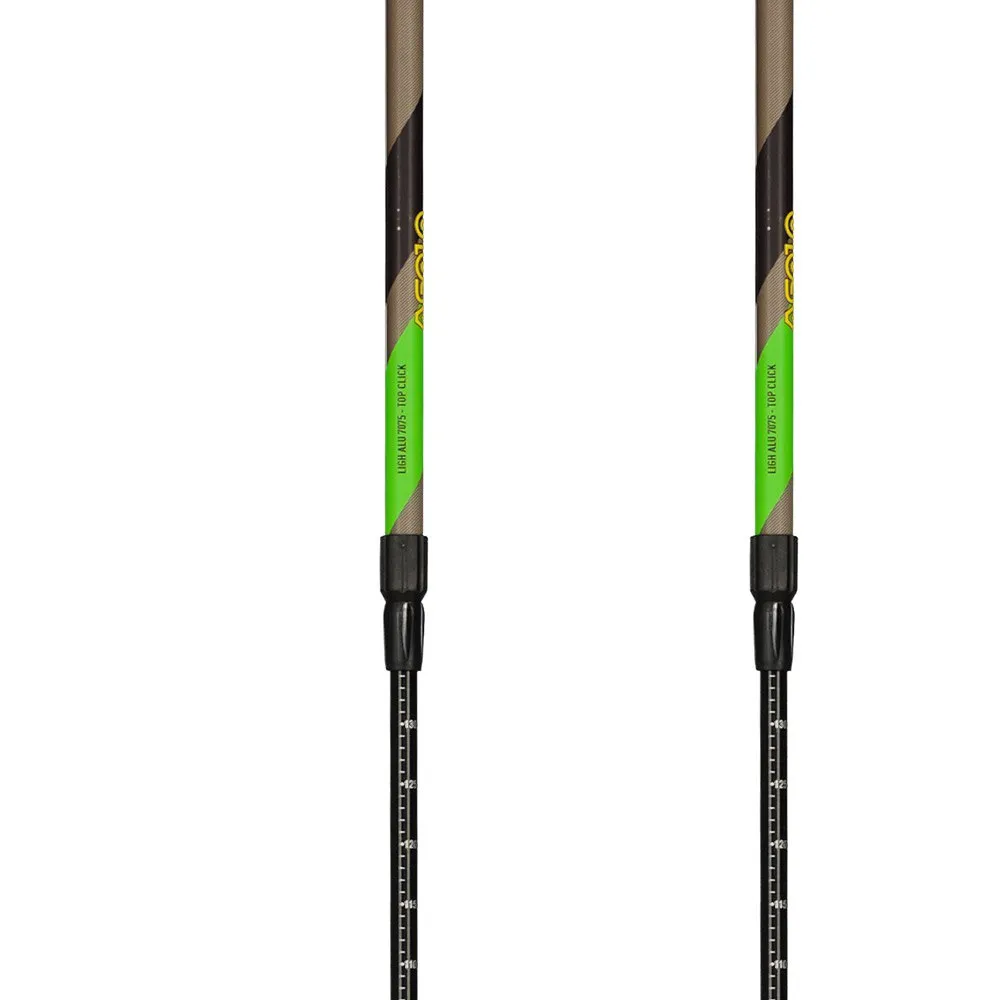 Asolo Escape 3 Top-click Dlx Stavar, Green / grey / black, 64-135cm