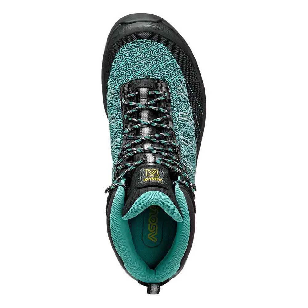 Asolo Falcon Evo Jaquard Gv Ml Vandringskängor, Black / aqua green Asolo Falcon Evo Jaquard Gv Ml Vandringskängor, Black / aqua green