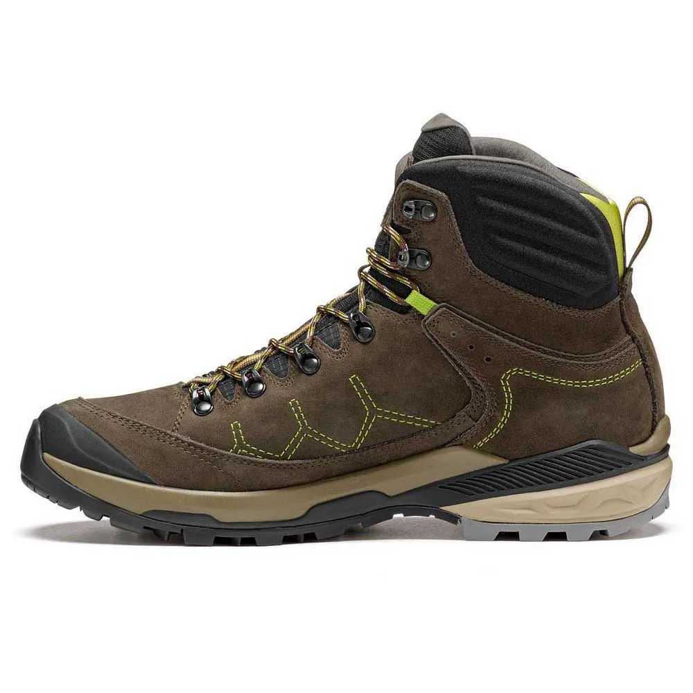 Asolo Falcon Evo Nbk Vandringskängor, Dark brown / lime