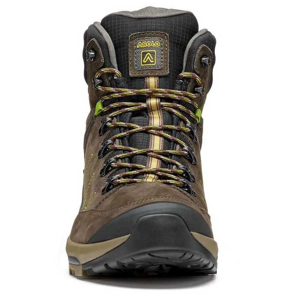 Asolo Falcon Evo Nbk Vandringskängor, Dark brown / lime