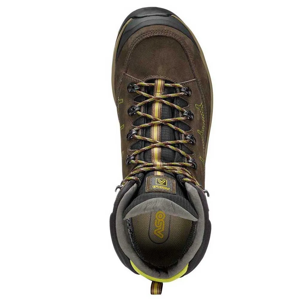 Asolo Falcon Evo Nbk Vandringskängor, Dark brown / lime