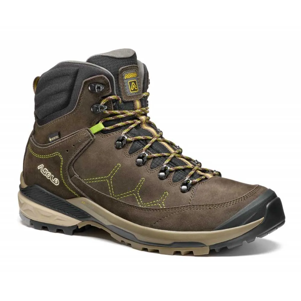 Asolo Falcon Evo Nbk Vandringskängor, Dark brown / lime
