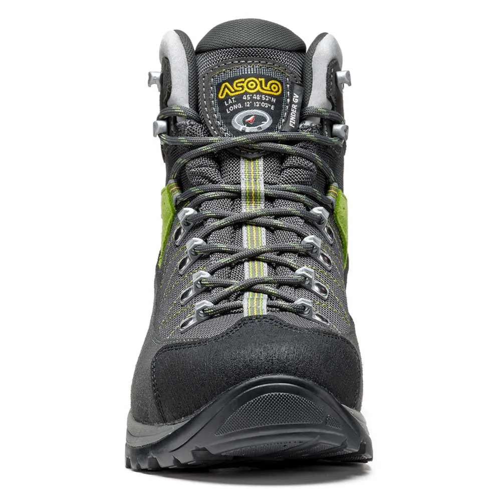 Asolo Finder Gv Mm Vandringskängor, Graphite / green lime