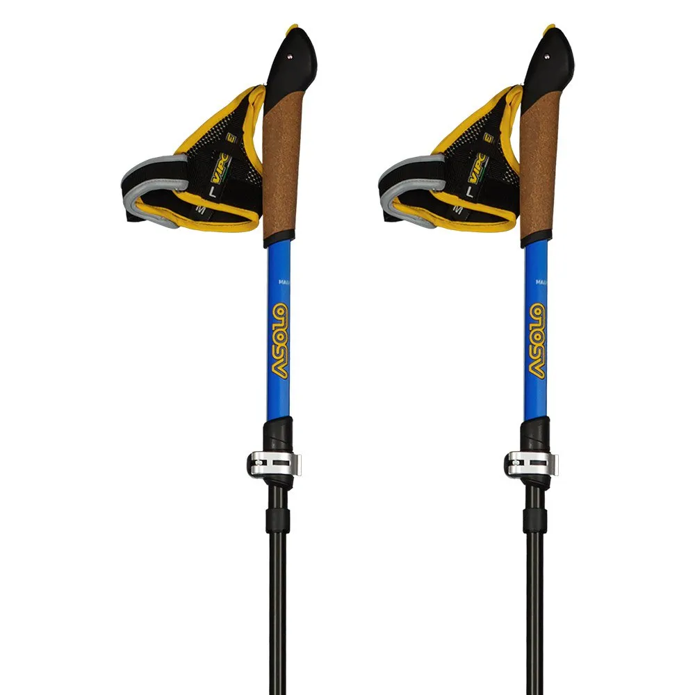 Asolo Traveller Dlx Stavar, Black / blue, 110-130cm